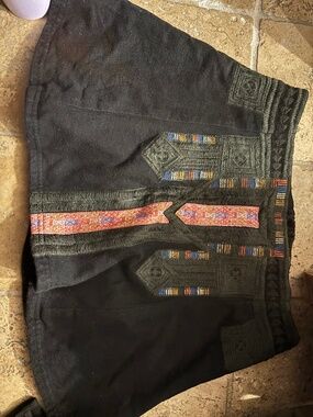 Free people New Romantics skirt black mini boho small